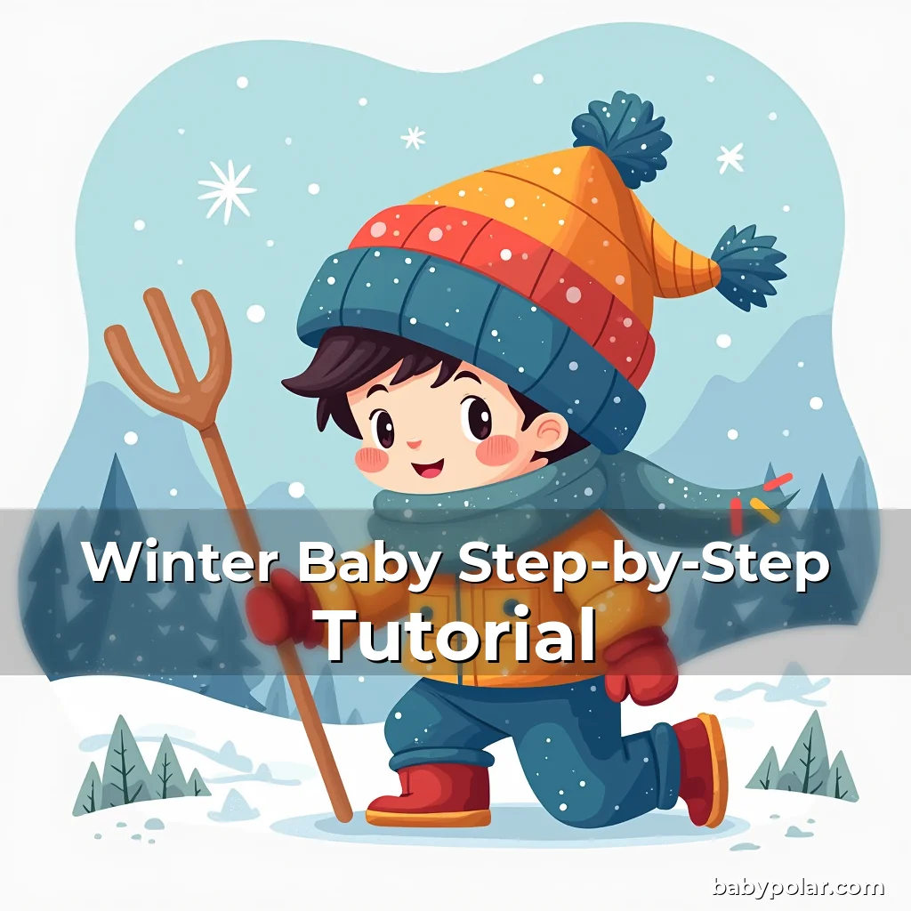 Artistic representation for Winter Baby Step-by-Step Tutorial