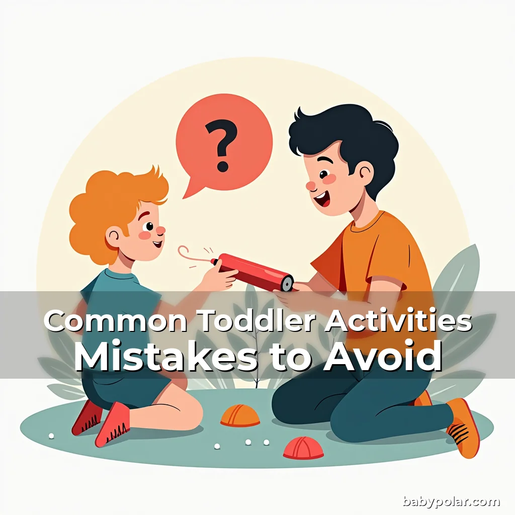 Artistic representation for Common Toddler Activities Mistakes to Avoid