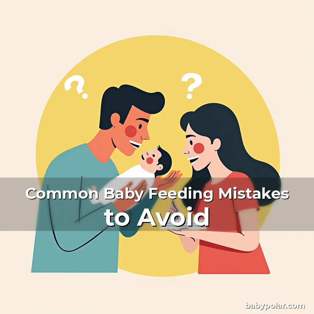 Artistic representation for Common Baby Feeding Mistakes to Avoid