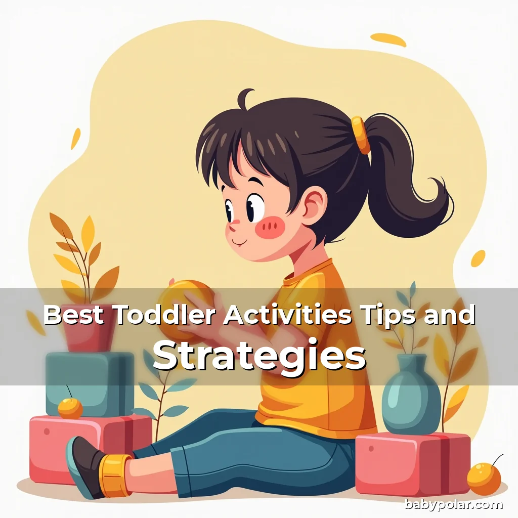 Artistic representation for Best Toddler Activities Tips and Strategies