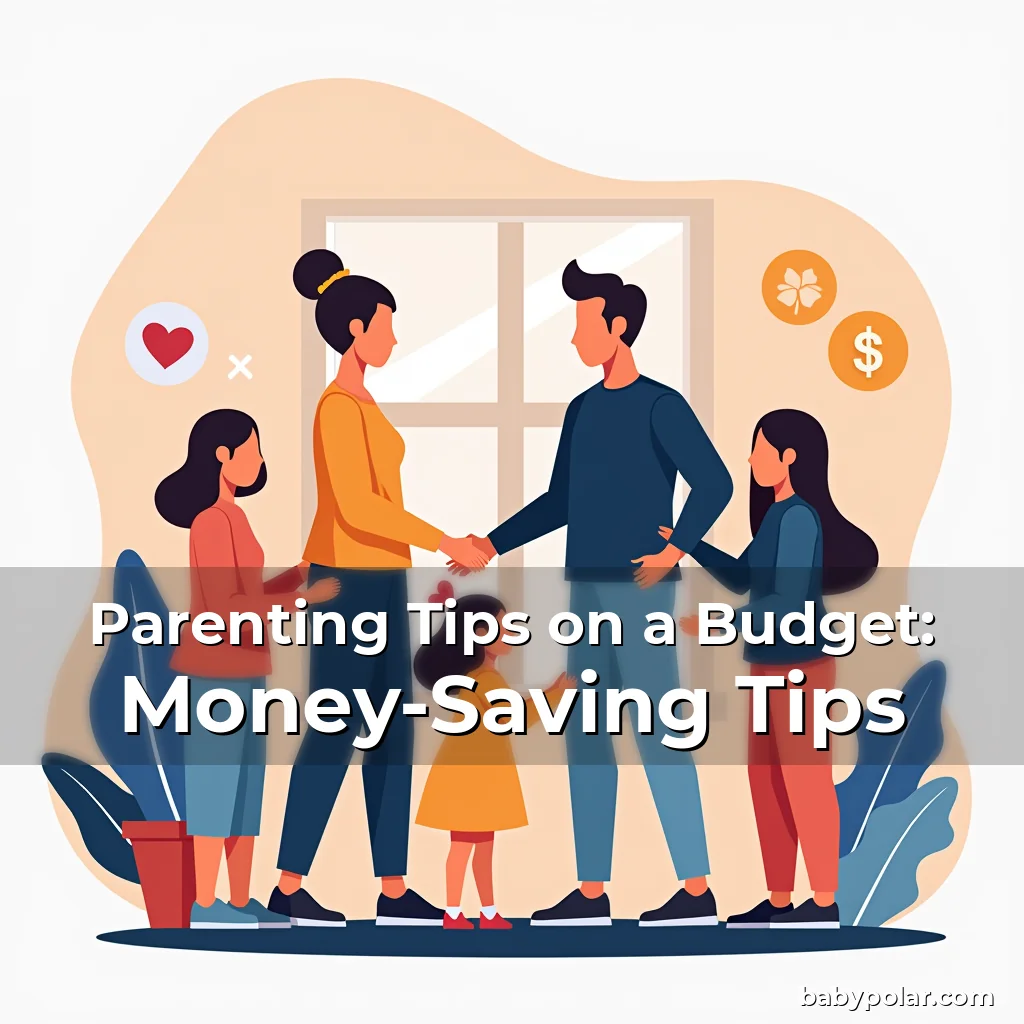 Artistic representation for Parenting Tips on a Budget: Money-Saving Tips