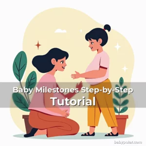 Artistic representation for Baby Milestones Step-by-Step Tutorial